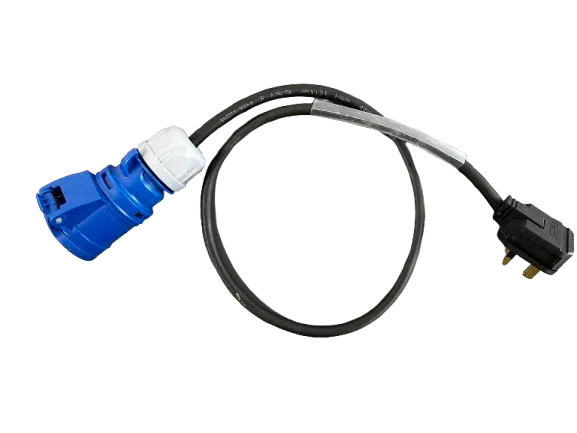 13A Black Plug to 16A Blue Connector