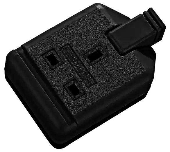 Masterplug 13Amp socket Black, ELS13B-01