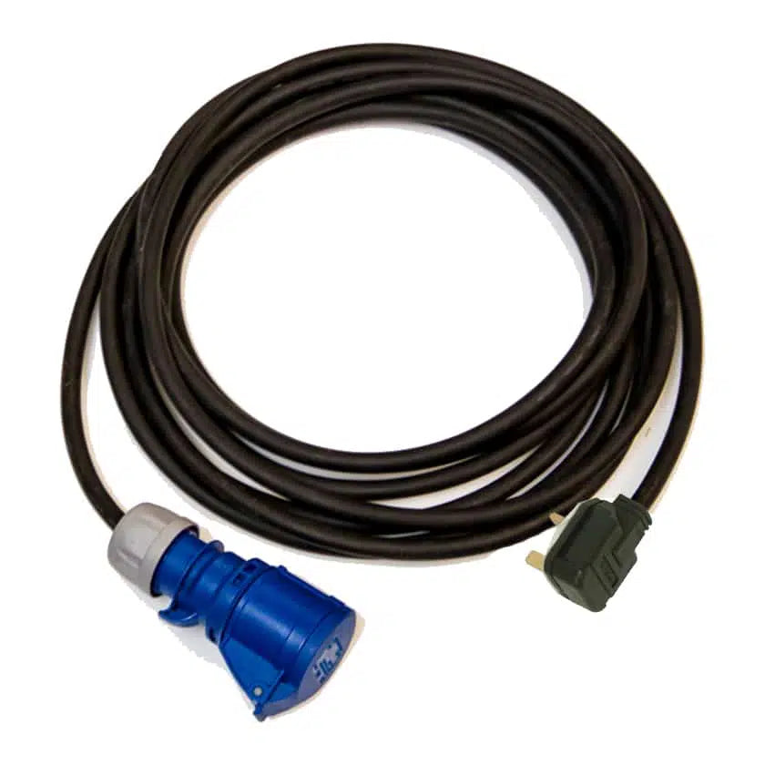 13A Black Plug to 16A Blue Connector