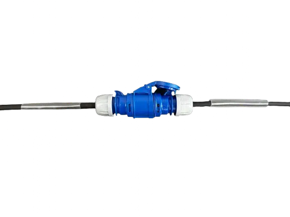 16A 2.5mm Single Phase Cable with Blue Connectors