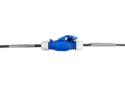 16A 2.5mm Single Phase Cable with Blue Connectors