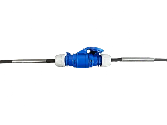 16A 2.5mm Single Phase Cable with Blue Connectors