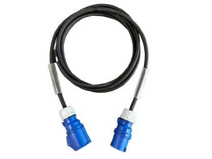 16A 2.5mm Single Phase Cable with Blue Connectors