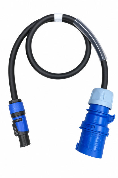 16 amp Blue to Neutrik Powercon