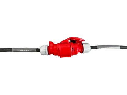 16A Three Phase Cable with Red Connectors