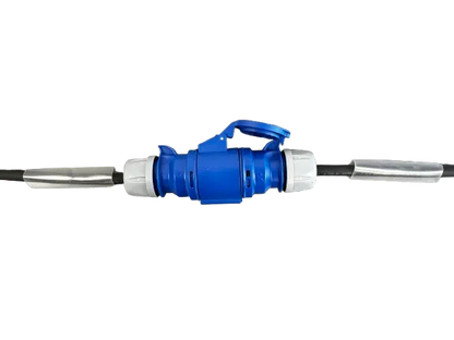 32A Single Phase Cable with Blue Connectors 6mm