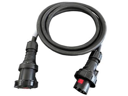 63A Three Phase Cable with Black Connectors