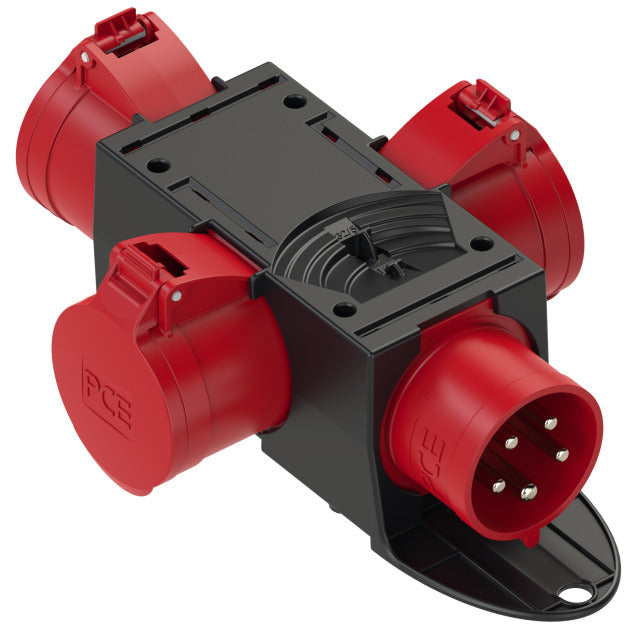 ST.ANTON 32Amp 5PIN three phase 3 way splitter