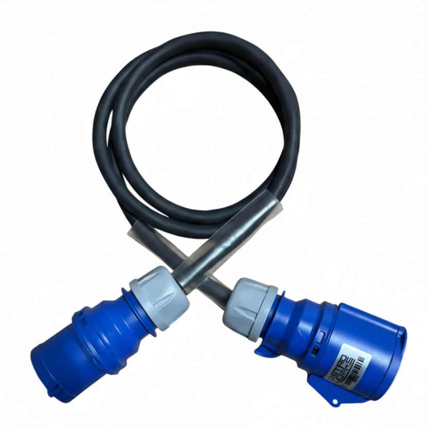 This is our go to 32A single phase extension lead for situations where you want dependable power and a cable that holds up to regular handling. It suits workshops, site cabins, temporary work areas, exhibitions, pop up installs, studios, plant rooms, control gear, and general site power.