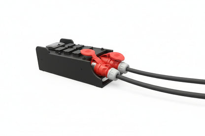 32A 415V, Portable Power Distribution, 32Amp Three Phase to 6x 13Amp over three RCBOs
