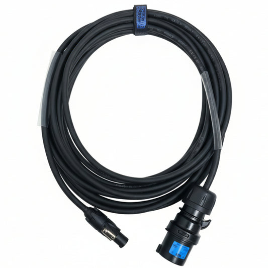 Black 16Amp to Neutrik PowerCON True1 2.5mm Cable