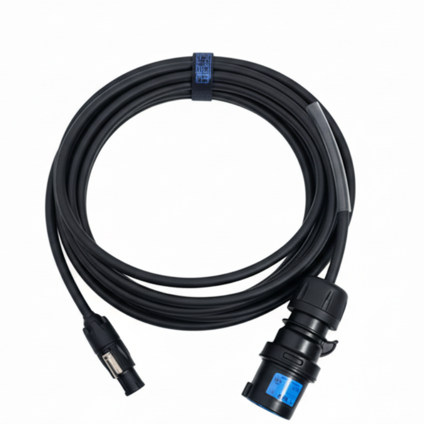 Black 16Amp to Neutrik PowerCON True1 1.5mm Cable
