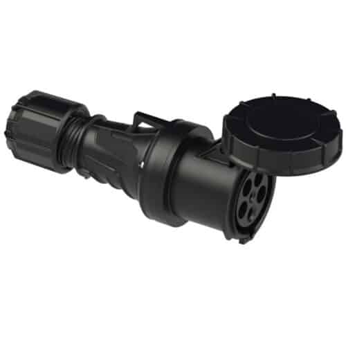 CEE-connector 63A 5p 6h IP67 pilot contact POWER TWIST 2335-6xs