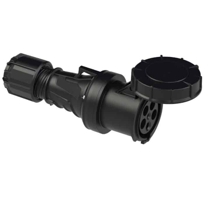 CEE-connector 63A 5p 6h IP67 pilot contact POWER TWIST 2335-6xs
