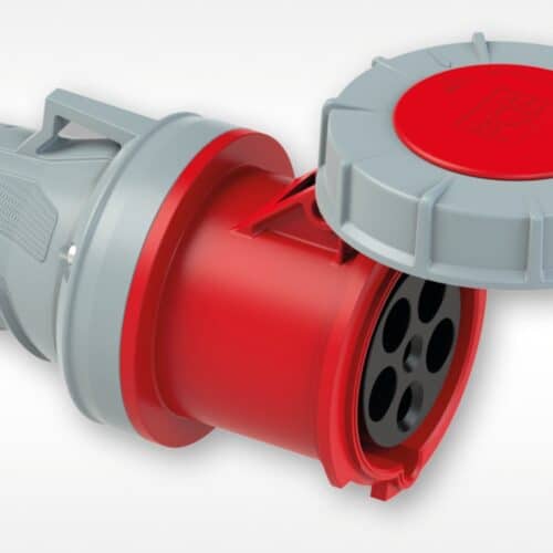 CEE-connector 63A 5p 6h IP67 pilot contact POWER TWIST 2355-6